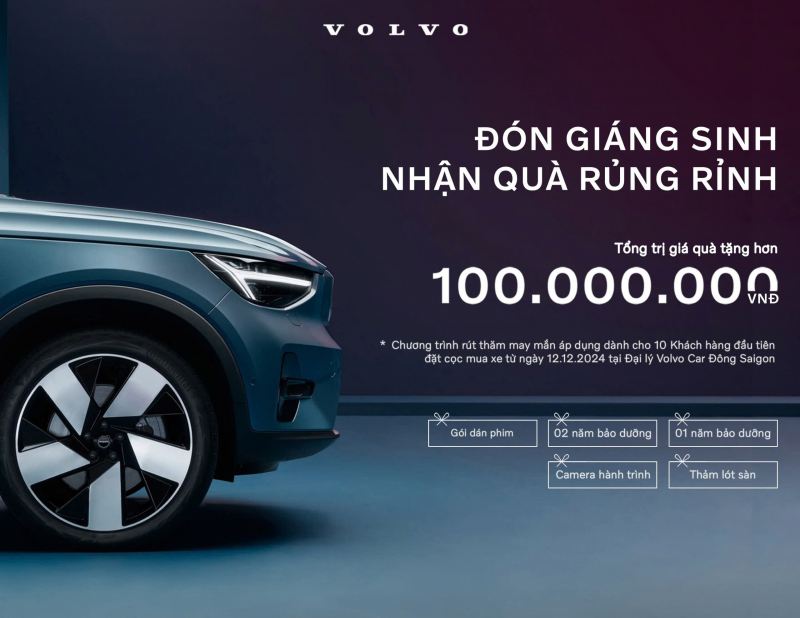 CHƯƠNG TRÌNH KHUYẾN MÃI VOLVO ĐÔNG SAIGON THÁNG 12 NĂM 2024